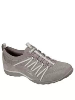 Skechers Breath Easy Trainers, Taupe, Size 4, Women