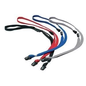 Original Durable Textile Necklace with Safety Closure Black for Name Badges 1 x Pack of 10 Textile Necklaces