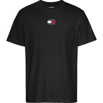 Tommy Jeans Tommy Badge T Shirt - Black BDS