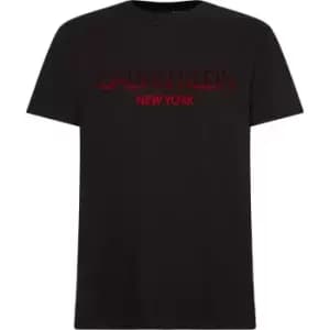 Calvin Klein Ombre Logo T Shirt - Black