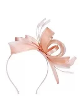 Jon Richard Nude Medium Fascinator Headband, Silver, Women