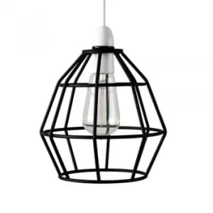 Hamish Basket Pendant Shade in Black