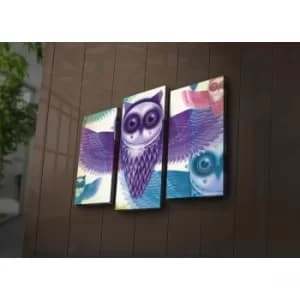 3PAT?ACT-13 Multicolor Decorative LED Lighted Canvas Painting (3 Pieces)
