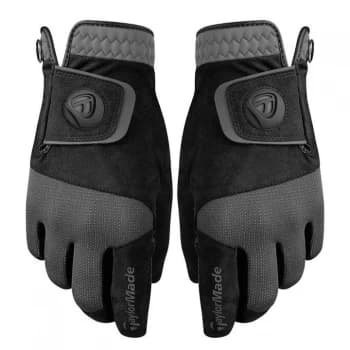TaylorMade Rain Control Golf Gloves - Black