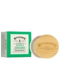 Scottish Fine Soaps Mens Grooming Vetiver and Sandalwood Shave Soap and Bowl Set 100g