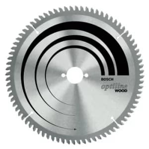 2608640438 Optiline Wood 254X30Mm Circular Saw Blade 40T