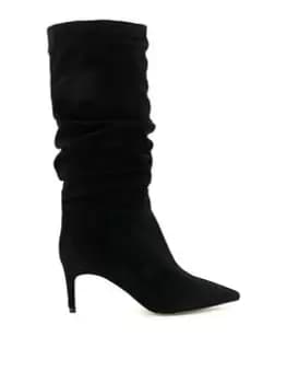 Dune London Slouch Knee High Boots, Black, Size 4, Women