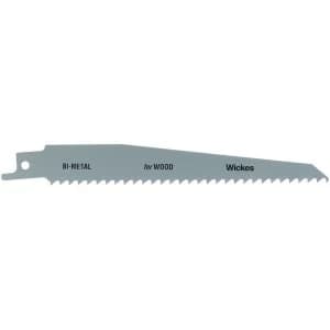 Wickes Reciprocating Saw Blades for Wood 150mm Pack 3
