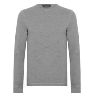 Boss Tempflash Waffle Sweater - Grey