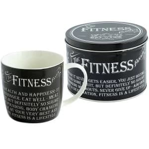 Ultimate Gift for Man Mug in a Tin Fitness Fanatic