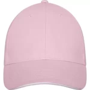 Elevate Unisex Adult Darton Sandwich 6 Panel Cap (One Size) (Light Pink)