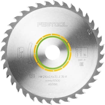 Festool - 493198 Universal Saw Blade For TS75 210mm x 30mm W36 36T