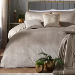 Laurence Llewelyn-Bowen Montrose Linen Duvet Cover and Pillowcase Set Beige