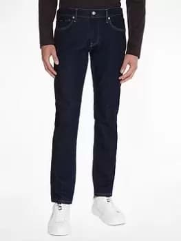 Calvin Klein Slim Fit Rinse Wash Jeans - Denim Medium, Denim Medium, Size 32, Length Regular, Men