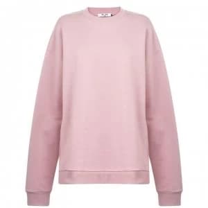 NA-KD Oversized Knit Sweatshirt - Dusty Pink Rose