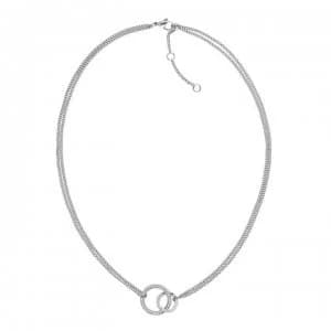 Tommy Hilfiger Double Open Necklace - Silver