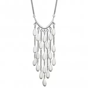 Drop Shape Waterfall V Bar Necklace N4397