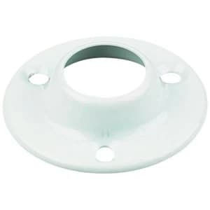 Wickes Interior Wardrobe Rail Deluxe Socket - 19mm White Pack of 2