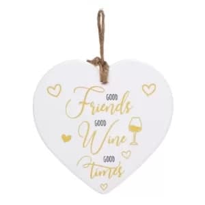 Golden Sentiments Heart Good Friends
