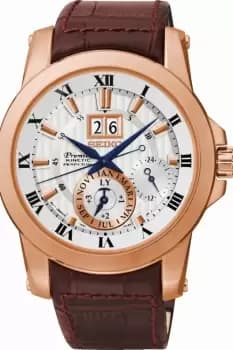 Mens Seiko Premier Kinetic Watch SNP096P1