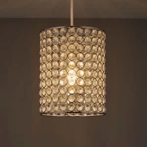 Colours Clear Crystal Effect Beaded Rings Light Shade D160mm