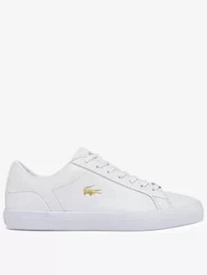 Lacoste Lerond 0722 Trainers, White/Gold, Size 5, Women