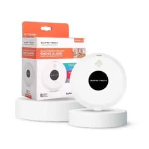 Safe Tech Hardwired 3 in 1 Smoke, Heat & CO Alarm Kit with RF