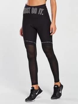 Nike Training Power Just Do It Tight Black Size L Women