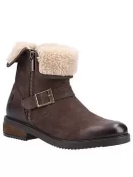 Hush Puppies Tyler Ankle Boot - Brown, Size 4, Women