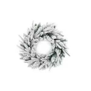 Premier Christmas Snow Wreath (50cm) (Snow)