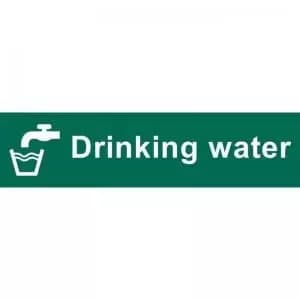 Drinking Water’ Sign; Self-Adhesive Semi-Rigid PVC 200mm x