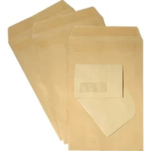 Q Connect Pocket C4 Manilla Pln S/S 80G (Pack-25)