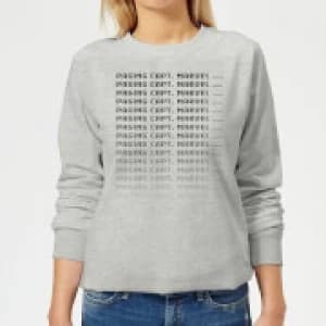 Captain Marvel Paging Womens Sweatshirt - Grey - L