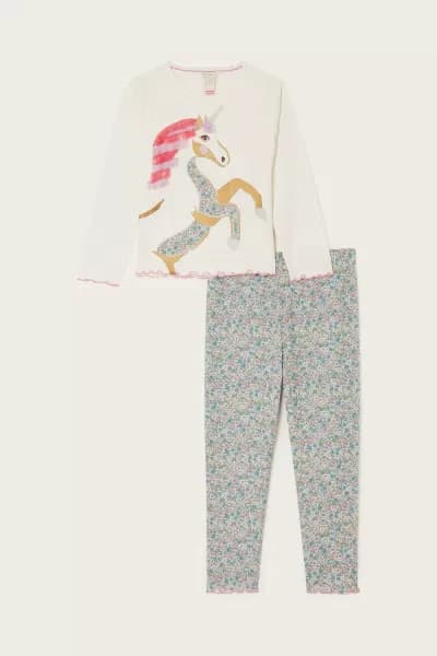 Unicorn Ditsy Print Pyjama Set