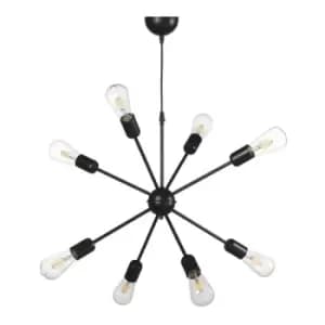Onli Satellite 8 Light Spherical Pendant Ceiling Light, Black