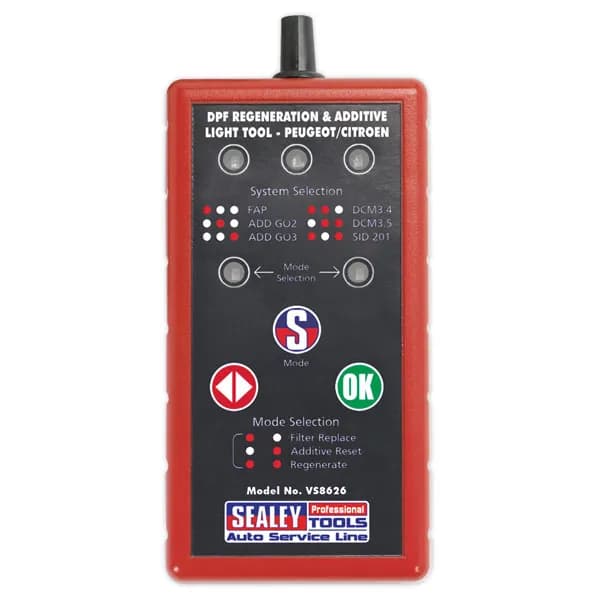 Sealey VS8626 DPF Regeneration & Additive Light Tool - Citroen, Peugeot