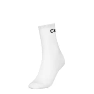 Calvin Klein Crew Socks 1 Pack Womens - White