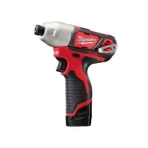 Milwaukee Power Tools M12 BID-202C Sub Compact 1/4in Impact Driver 12V 2 x 2.0Ah Li-ion