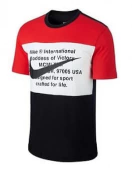 Nike Swoosh T-Shirt - Black/Red