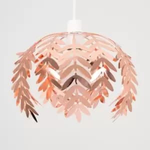 Pinnate Fern Leaf Pendant Shade in Copper