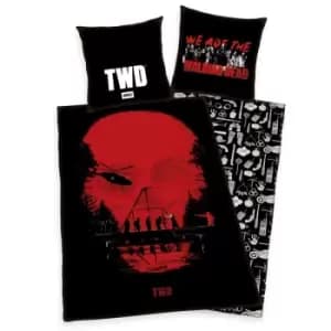 The Walking Dead Duvet Set Skull 135 x 200cm / 80 x 80 cm