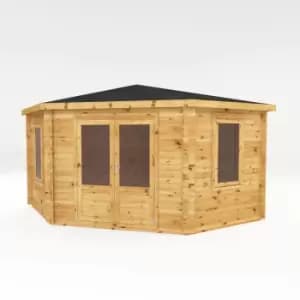 Mercia 4m x 4m 44mm Wall Corner Cabin