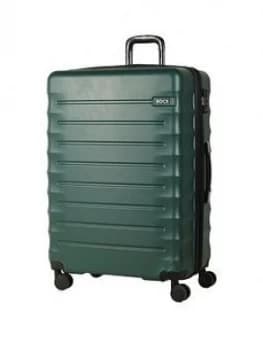Rock Luggage Synergy Large 8 Wheel Forest Green Suitcase