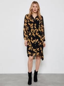 Mint Velvet Jessica Floral Midi Dress - Orange