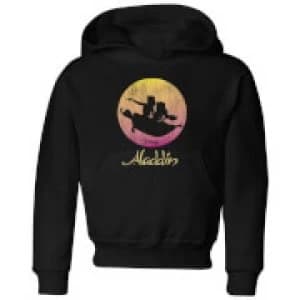 Disney Aladdin Flying Sunset Kids Hoodie - Black - 11-12 Years