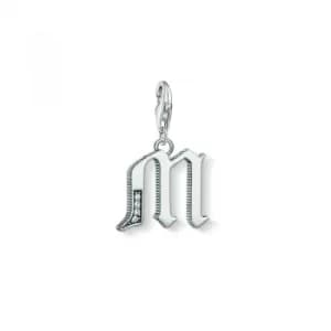 Ladies Thomas Sabo Sterling Silver Charm Club Letter M Charm