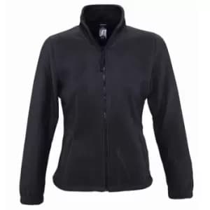 SOLS Womens/Ladies North Full Zip Fleece Jacket (M) (Charcoal)