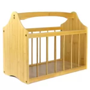 Bamboo Magazine & Newspaper Rack M&W