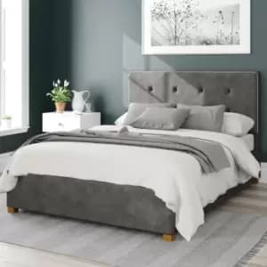 Aspire Presley Ottoman Bed, Kimyo Linen Granite Single
