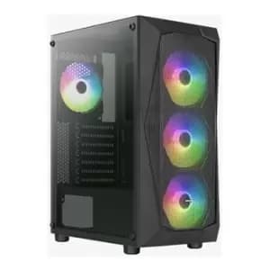 Aerocool Falcon V2 Midi-Tower - Acrylglas schwarz - Mini tower - ATX
